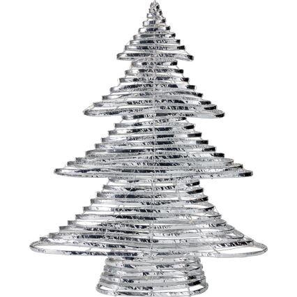 LED Božićna dekoracija 60xLED/3xAA 60 cm topla bijela božićno drvce/srebrna