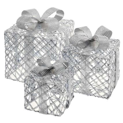 LED Božićna dekoracija 72xLED/1,35W/230V srebrna