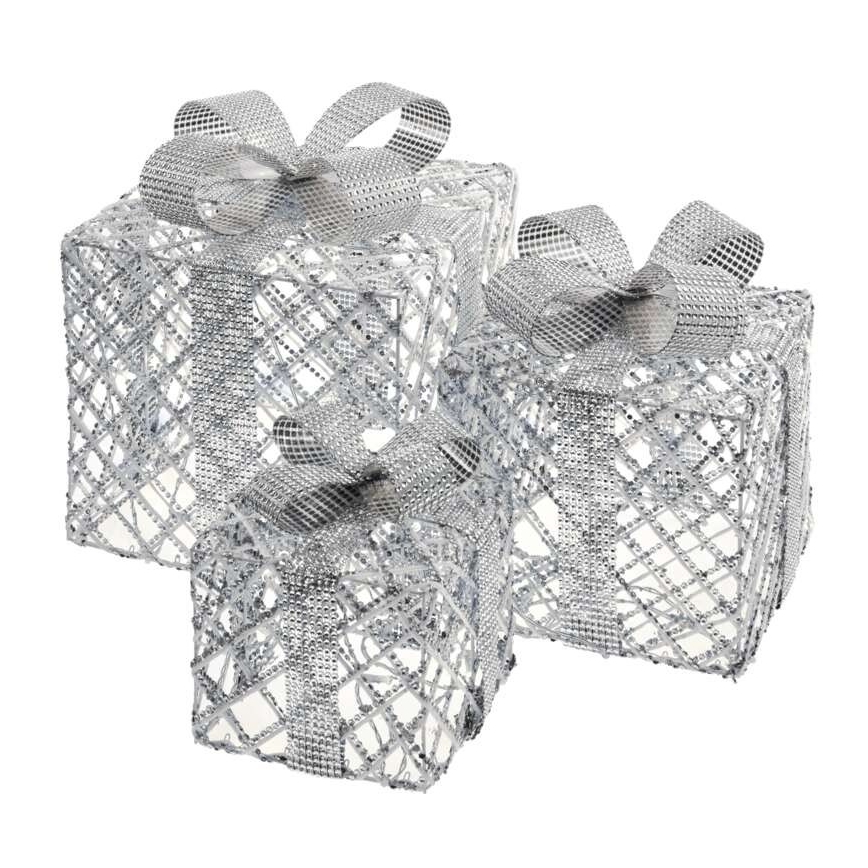 LED Božićna dekoracija 72xLED/1,35W/230V srebrna