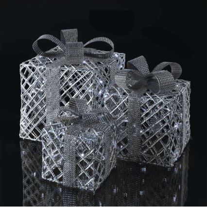 LED Božićna dekoracija 72xLED/1,35W/230V srebrna