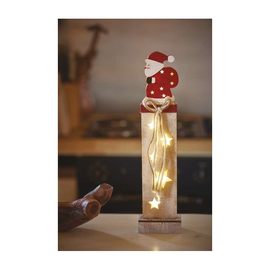 LED Božićna dekoracija 7xLED/2xAA santa