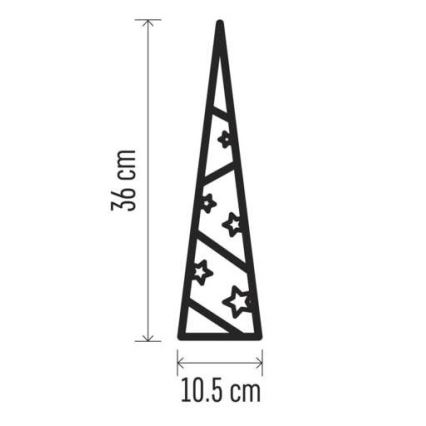 LED Božićna dekoracija 8xLED/2xAA