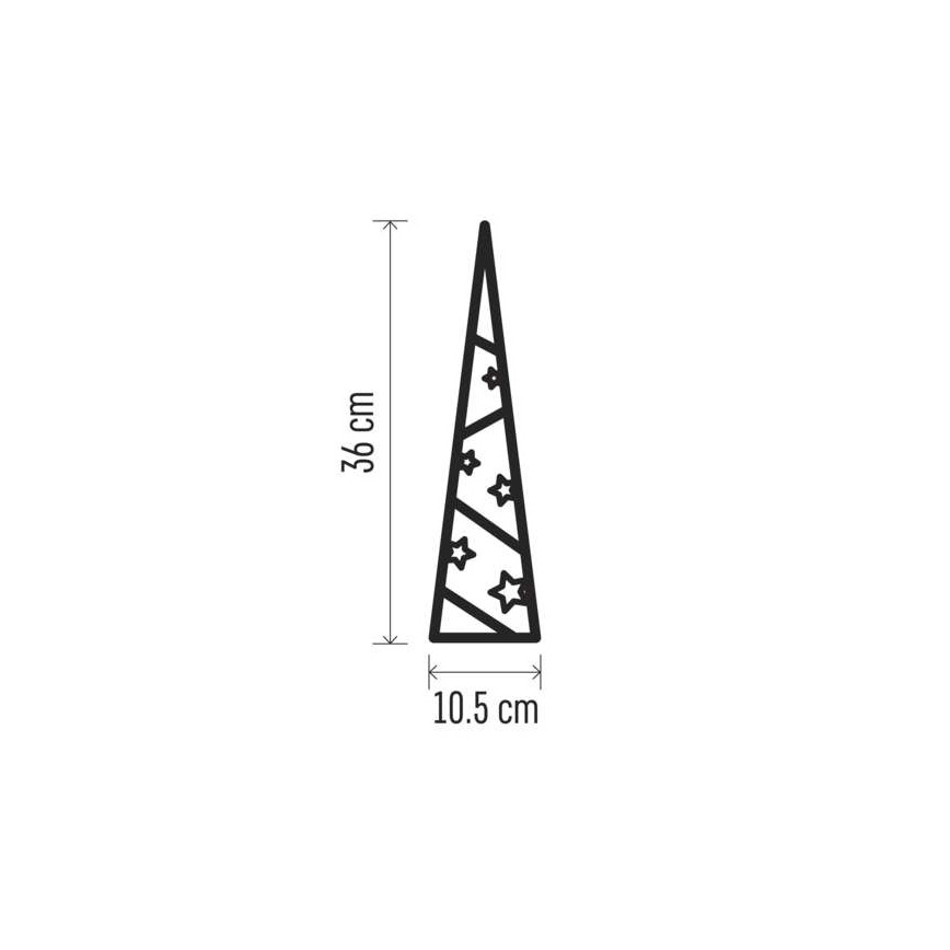 LED Božićna dekoracija 8xLED/2xAA