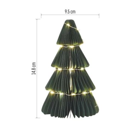 LED božićna dekoracija - božićni bor, 35xLED/2xAA
