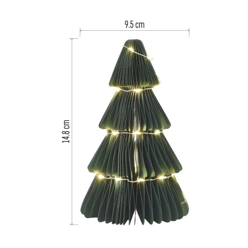 LED božićna dekoracija - božićni bor, 35xLED/2xAA