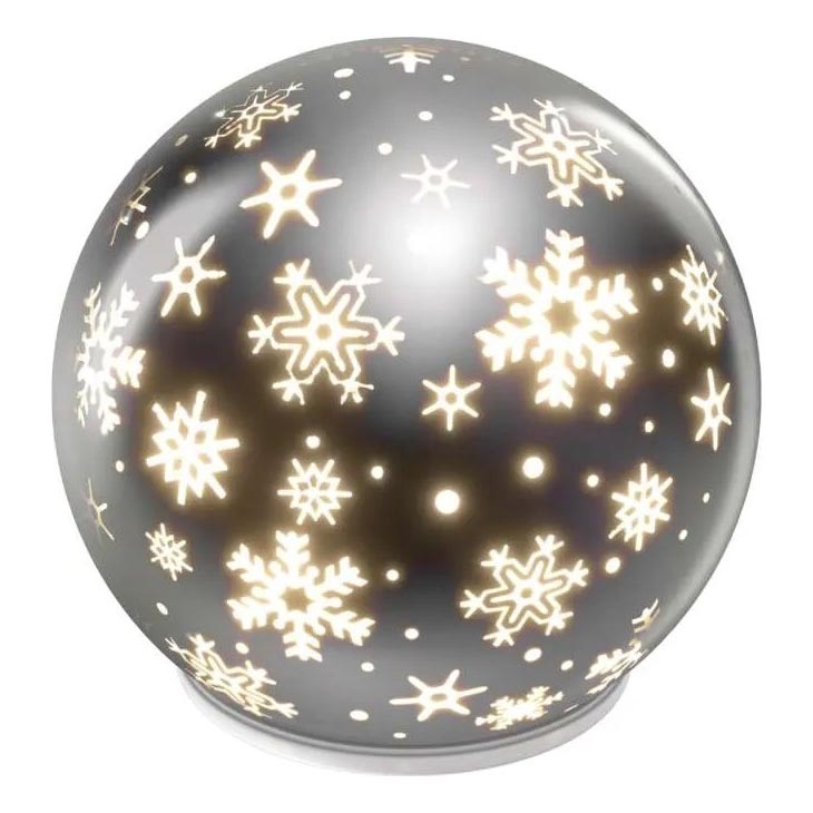 LED Božićna dekoracija LED/0,3W/3xAA kugla promjera 12 cm