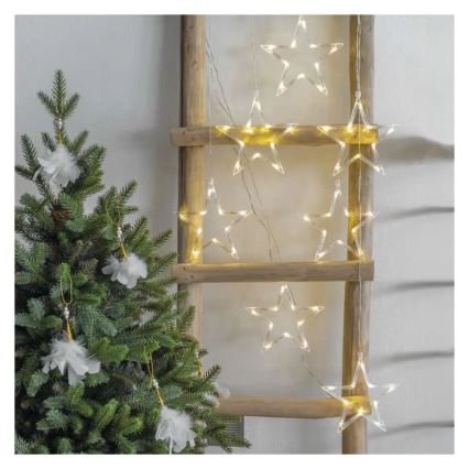LED Božićna dekoracija LED/0,3W/3xAA kugla promjera 12 cm