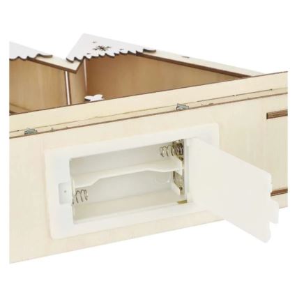 LED Božićna dekoracija LED/0,6W/2xAA božićni krajolik