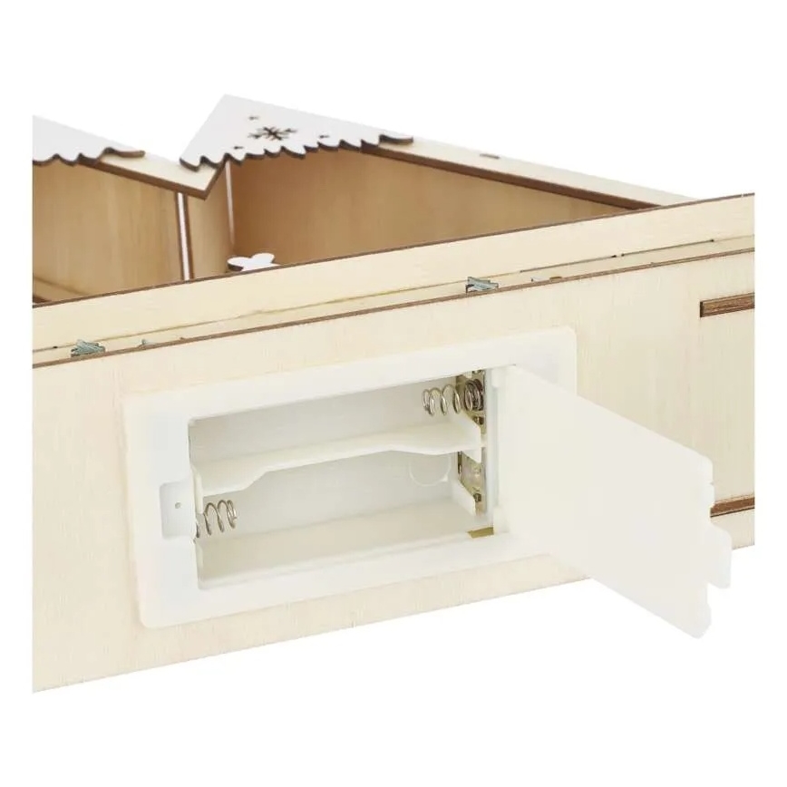 LED Božićna dekoracija LED/0,6W/2xAA božićni krajolik