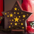 LED Božićna dekoracija LED/2xAAA zvijezda
