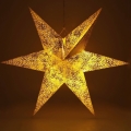 LED Božićna dekoracija LED/3xAA zvijezda zlatna