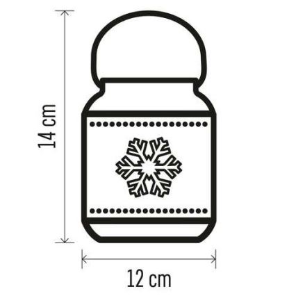 LED božićna dekoracija LED/3xAAA bijela
