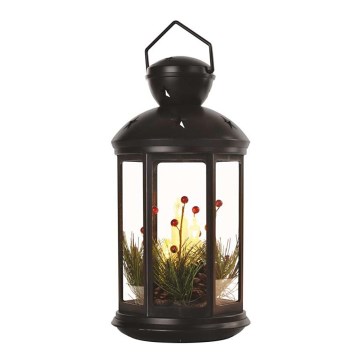 LED Božićna dekoracija LED/3xAAA crna