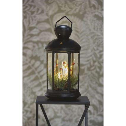 LED Božićna dekoracija LED/3xAAA crna