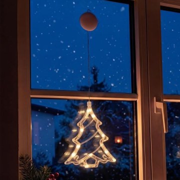 LED božićna dekoracija LED/3xAAA/topla bijela/božićno drvce