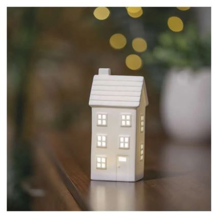 LED božićna dekoracija LED/CR2032 kućica