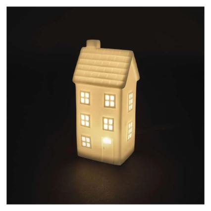 LED božićna dekoracija LED/CR2032 kućica