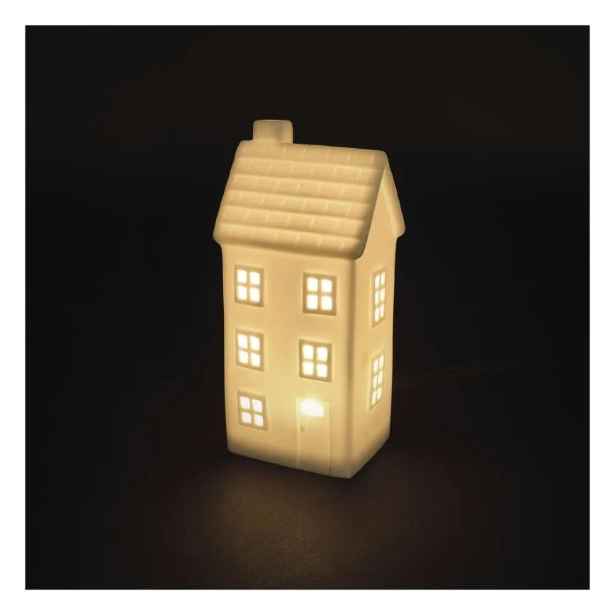 LED božićna dekoracija LED/CR2032 kućica