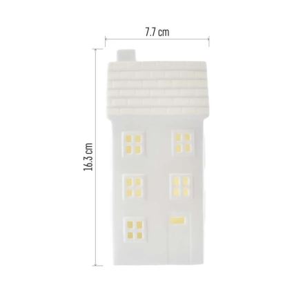 LED božićna dekoracija LED/CR2032 kućica