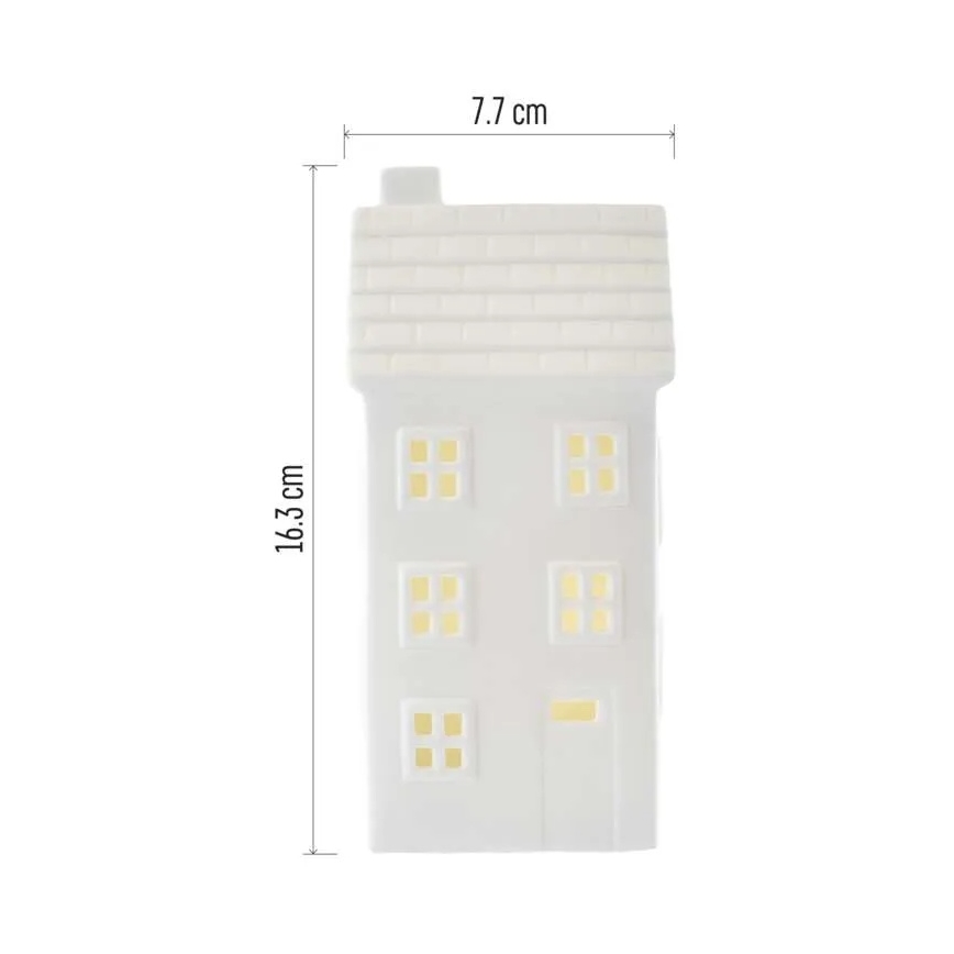 LED božićna dekoracija LED/CR2032 kućica