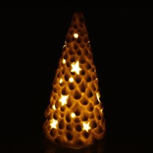 LED Božićna porculanska dekoracija LED/3xLR44 drvce