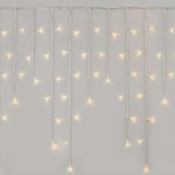 LED božićna vanjska girlanda 300xLED/8 načina 10m IP44 topla bijela + daljinski upravljač
