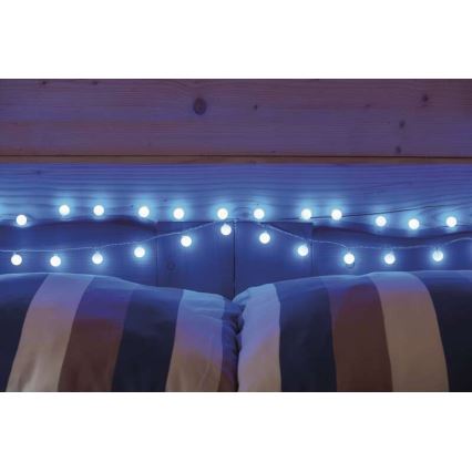 LED božićna vanjska girlanda 40xLED/9m IP44 plava