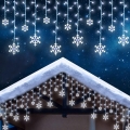LED Božićna vanjska zavjesa 224xLED 3,5x0,75 m IP44 hladno bijela