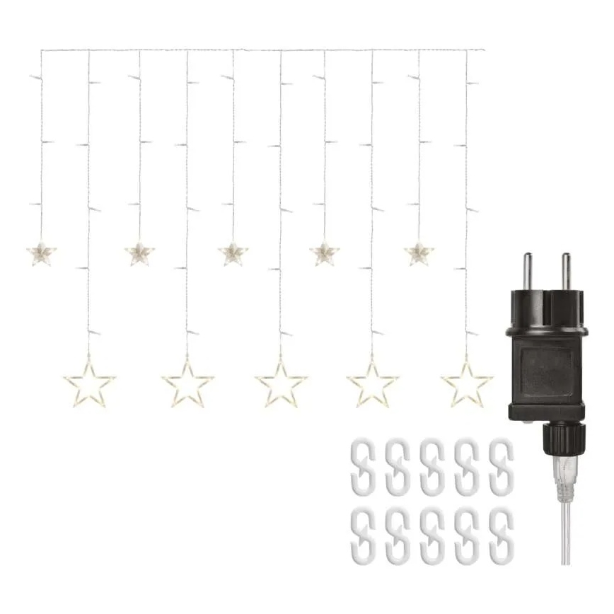 LED božićna zavjesa 115xLED/1,35W 6,85x1,05 m topla bijela