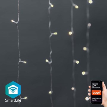 LED božićna zavjesa 200x LED/11 funkcija 6 m IP65 Wi-Fi Tuya od tople do hladne bijele