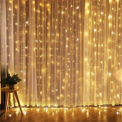 LED Božićna zavjesa LED/3xAA