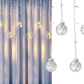 LED Božićna zavjesa WISH BALLS 108xLED/8 funkcija 4,5 m topla bijela