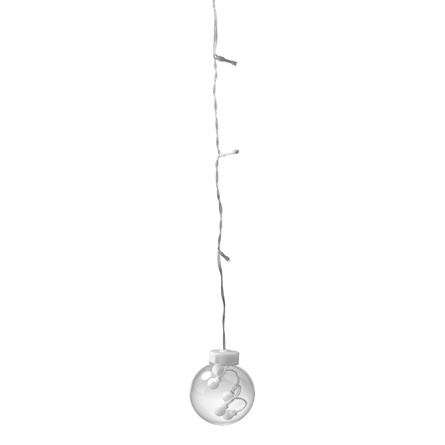 LED Božićna zavjesa WISH BALLS 108xLED/8 funkcija 4,5 m topla bijela