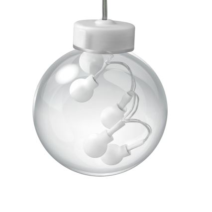 LED Božićna zavjesa WISH BALLS 108xLED/8 funkcija 4,5 m topla bijela