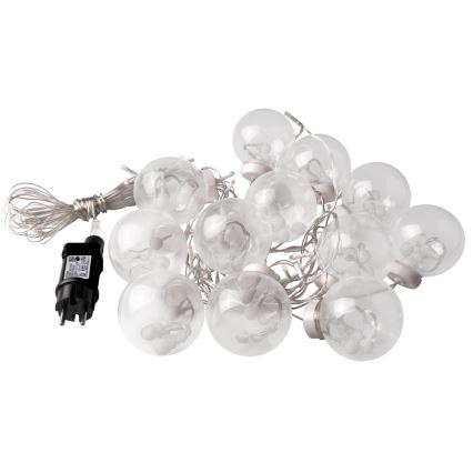 LED Božićna zavjesa WISH BALLS 108xLED/8 funkcija 4,5 m topla bijela