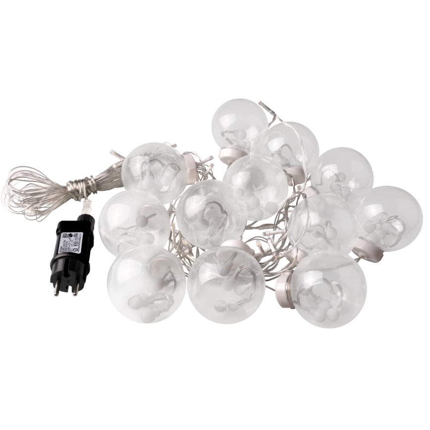LED Božićna zavjesa WISH BALLS 108xLED/8 funkcija 4,5 m topla bijela