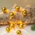 LED Božićne lampice 10xLED/2xAA/topla bijela 1,8m praporci