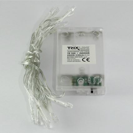 LED Božićne lampice 20xLED/2 funkcije 2,4m hladna bijela