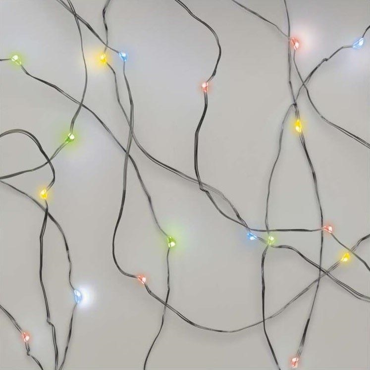 LED Božićne lampice 20xLED/2xAA 2,4m multicolor