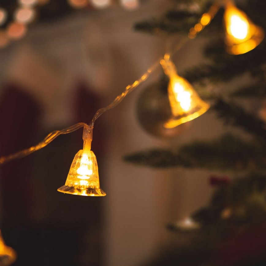 LED Božićne lampice 20xLED/3xAA 2,3m topla bijela