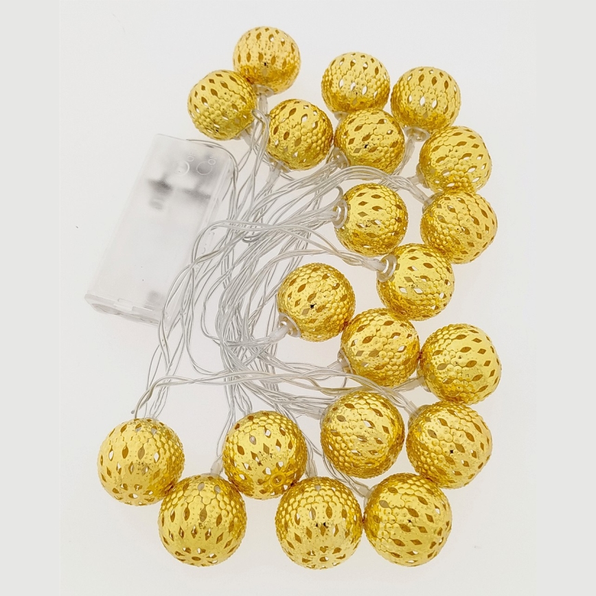 LED Božićne lampice 20xLED/3xAA 2,5m topla bijela