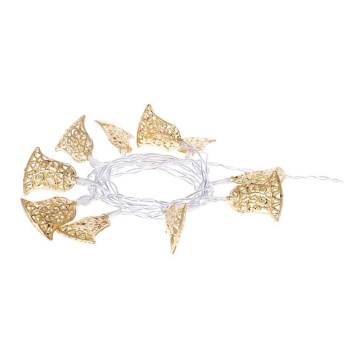 LED Božićne lampice CHAIN 10xLED 1,65m topla bijela