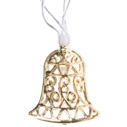 LED Božićne lampice CHAIN 10xLED 1,65m topla bijela