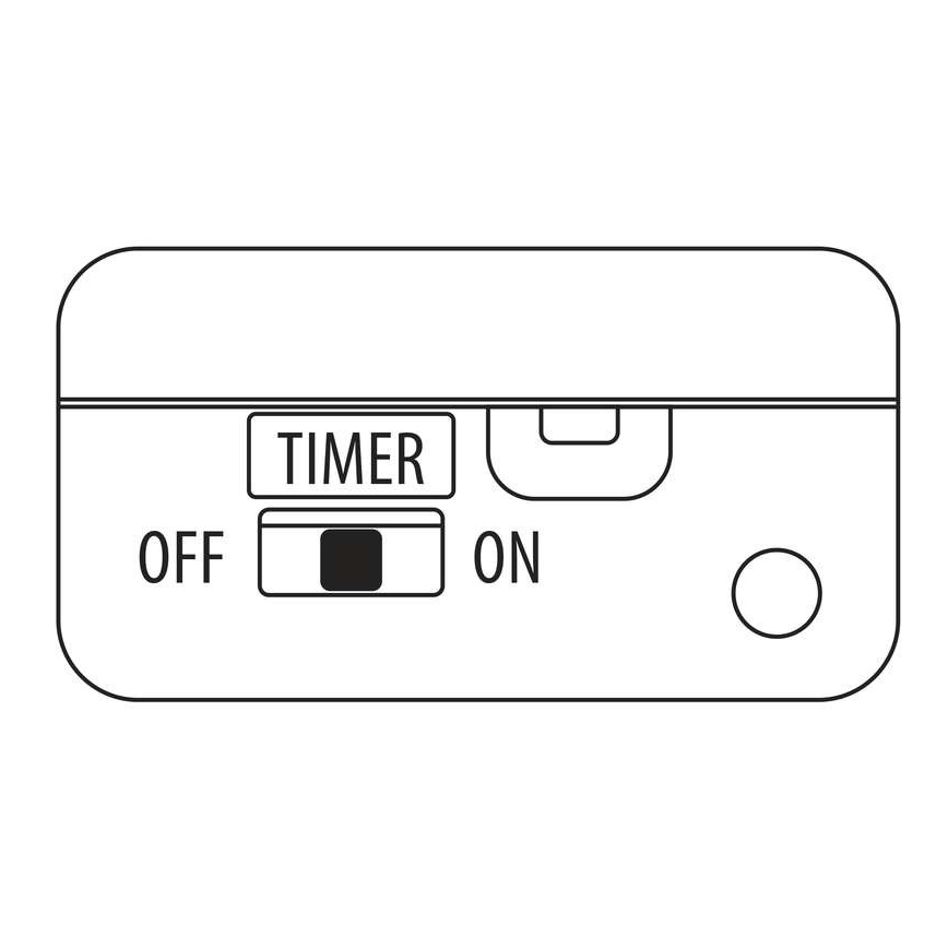 LED Božićne lampice CHAIN 10xLED 1,65m topla bijela