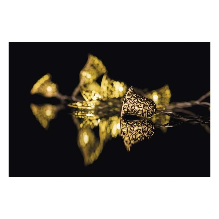 LED Božićne lampice CHAIN 10xLED 1,65m topla bijela