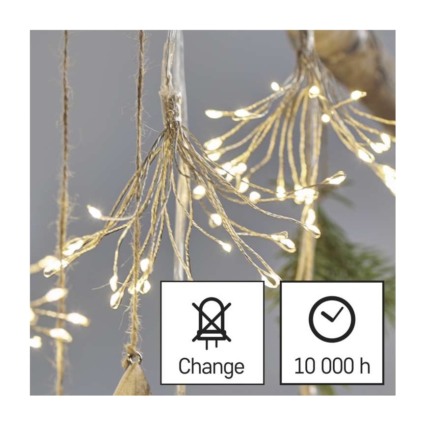 LED Božićni lanac 150xLED/5,35m topla bijela
