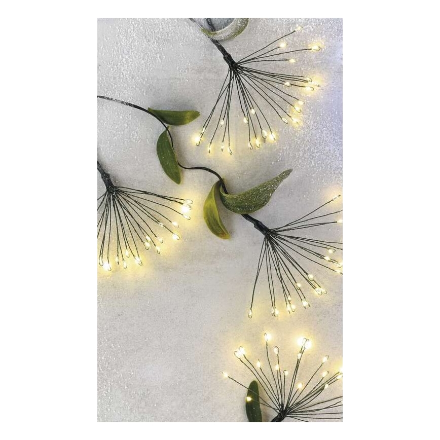 LED božićni lanac 300xLED 5,2+3 m toplo bijela