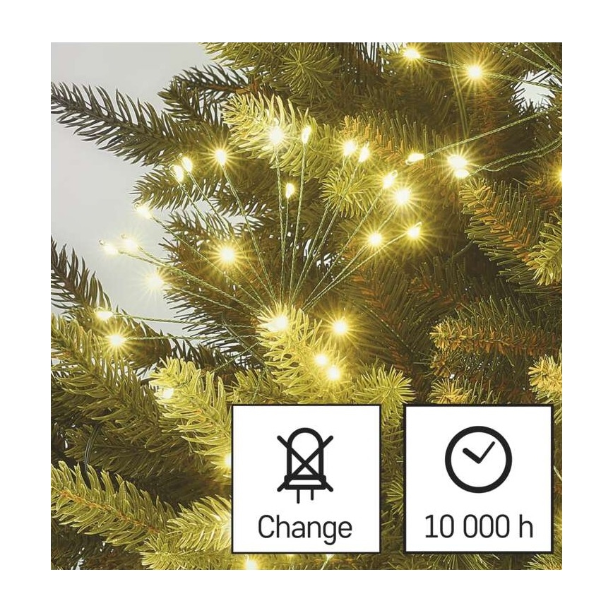 LED Božićni lanac 450xLED/11m topla bijela