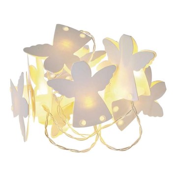 LED Božićni lanac CHAIN 10xLED/2xAA 1,65m topla bijela