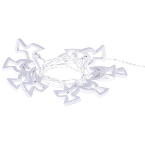 LED Božićni lanac CHAIN 10xLED/2xAA 1,85m topla bijela